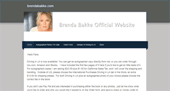 Desktop Screenshot of brendabakke.com